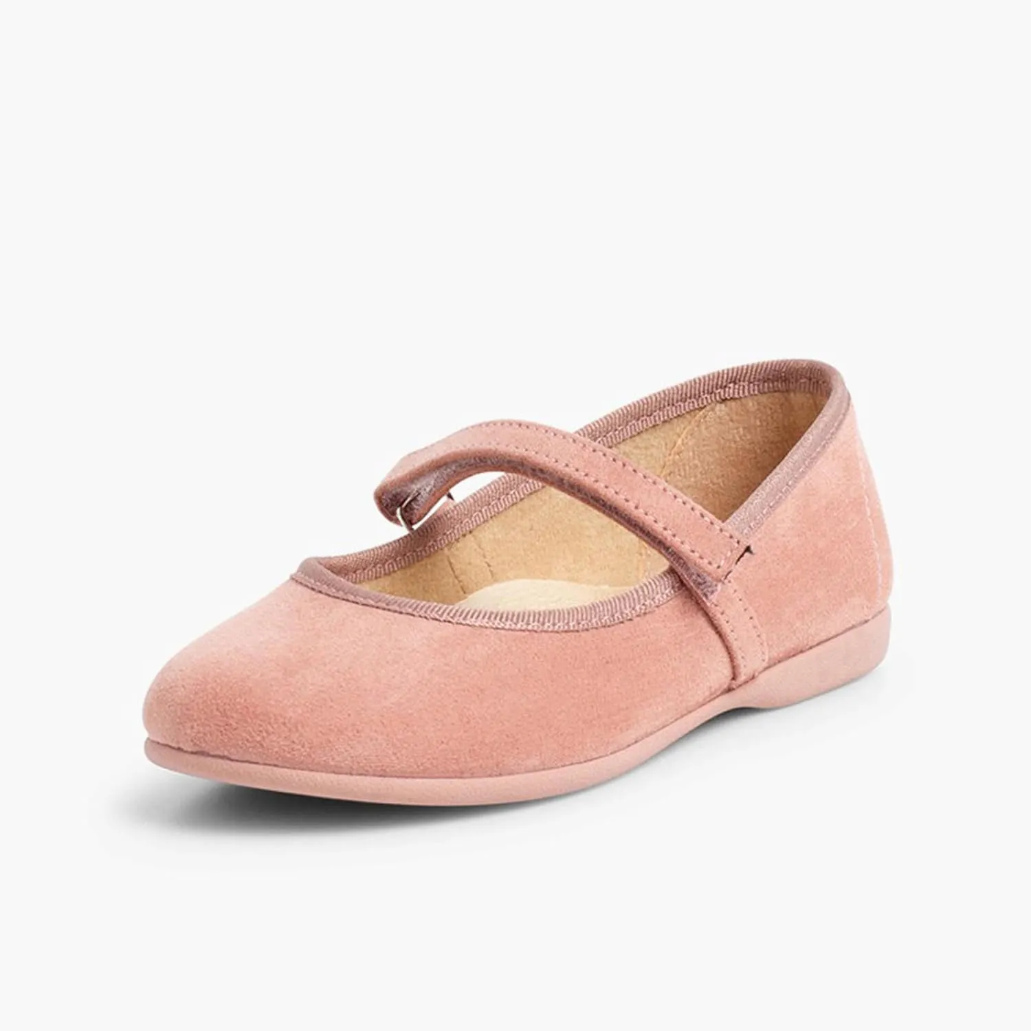 Girls Riptape Faux Suede Mary Janes