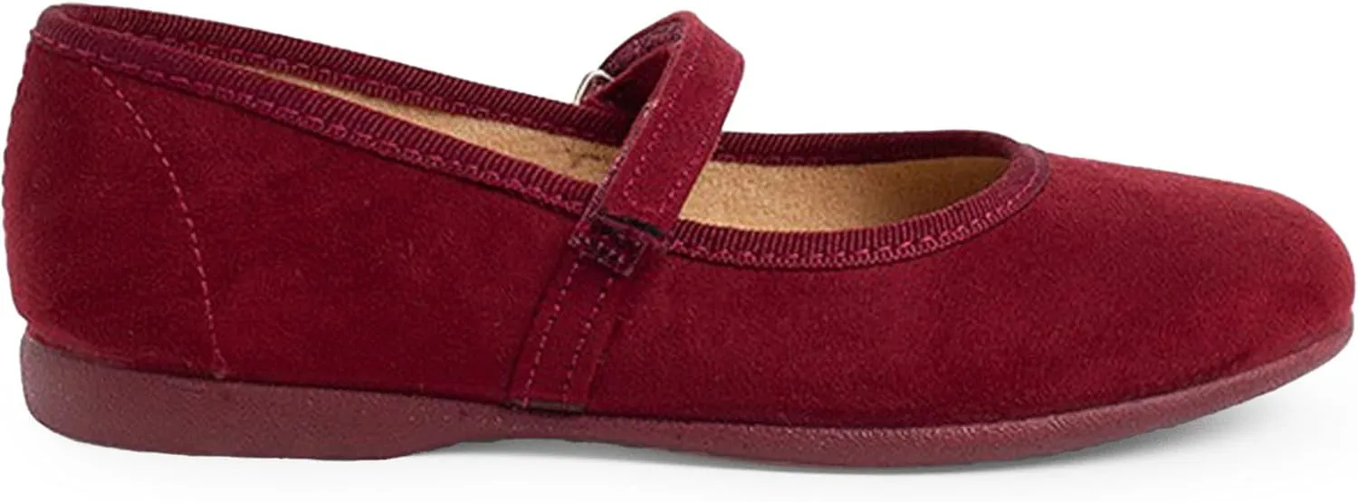 Girls Riptape Faux Suede Mary Janes