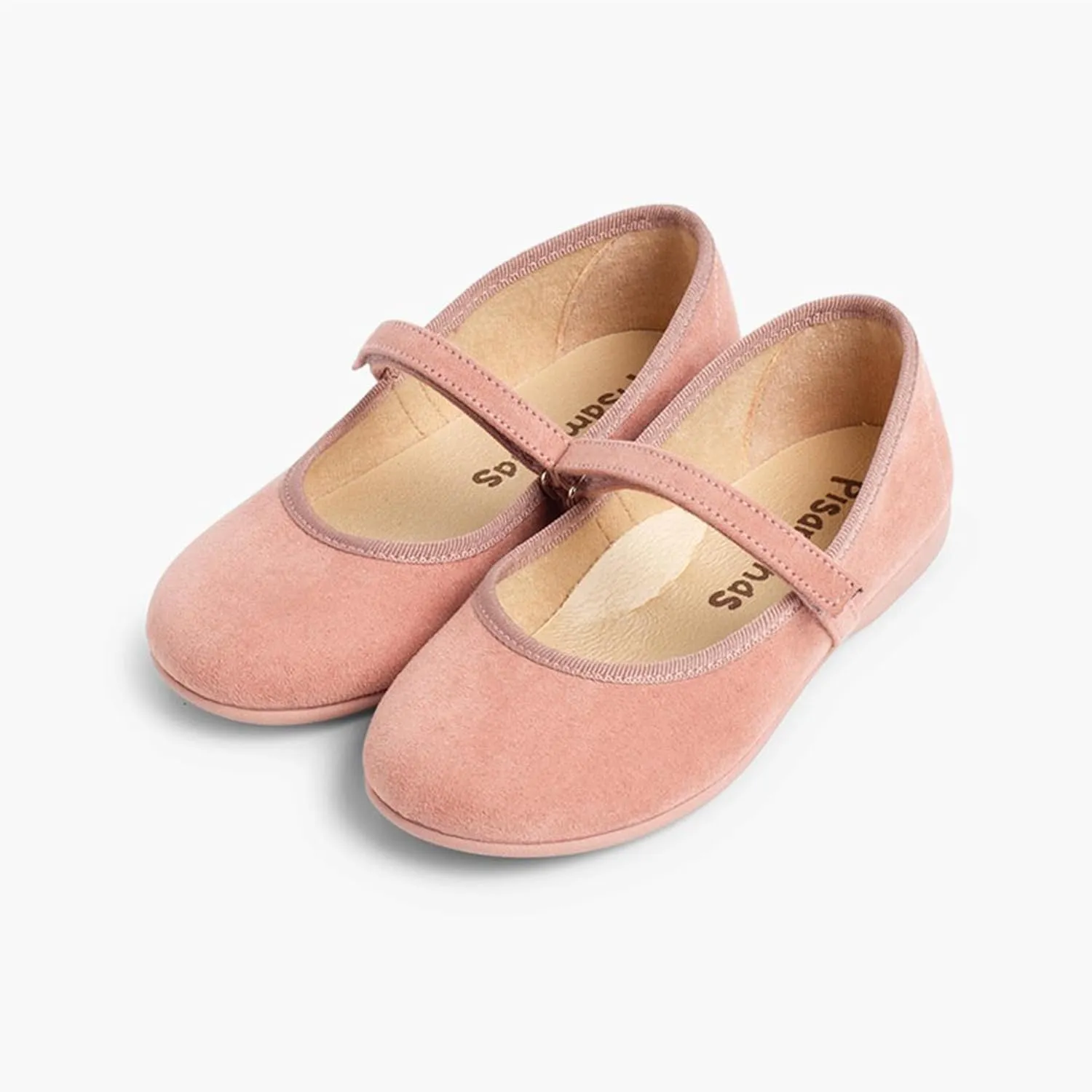 Girls Riptape Faux Suede Mary Janes