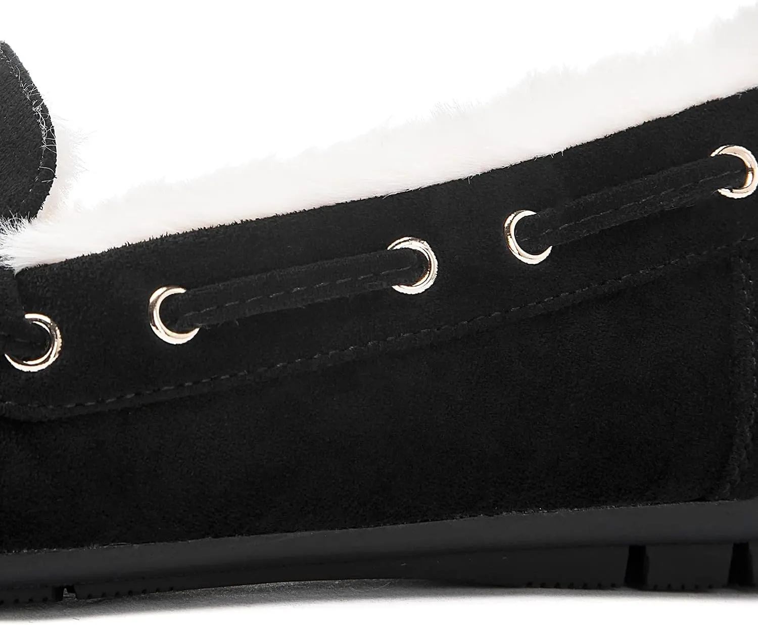 GLOBALWIN Women's Moccasins Shoes Winter Indoor Outdoor Faux Fur Lined Slippers