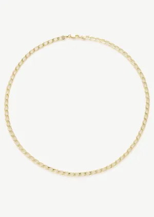 Gold Plated Link Chain Necklace