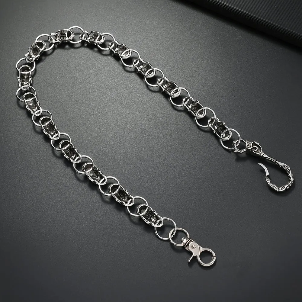 Gothic Skull Head Pants Chain Unisex Denim Belt