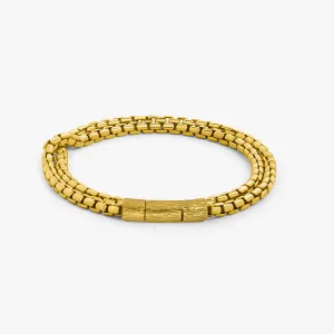 Graffiato Catena bracelet in yellow gold plated sterling silver