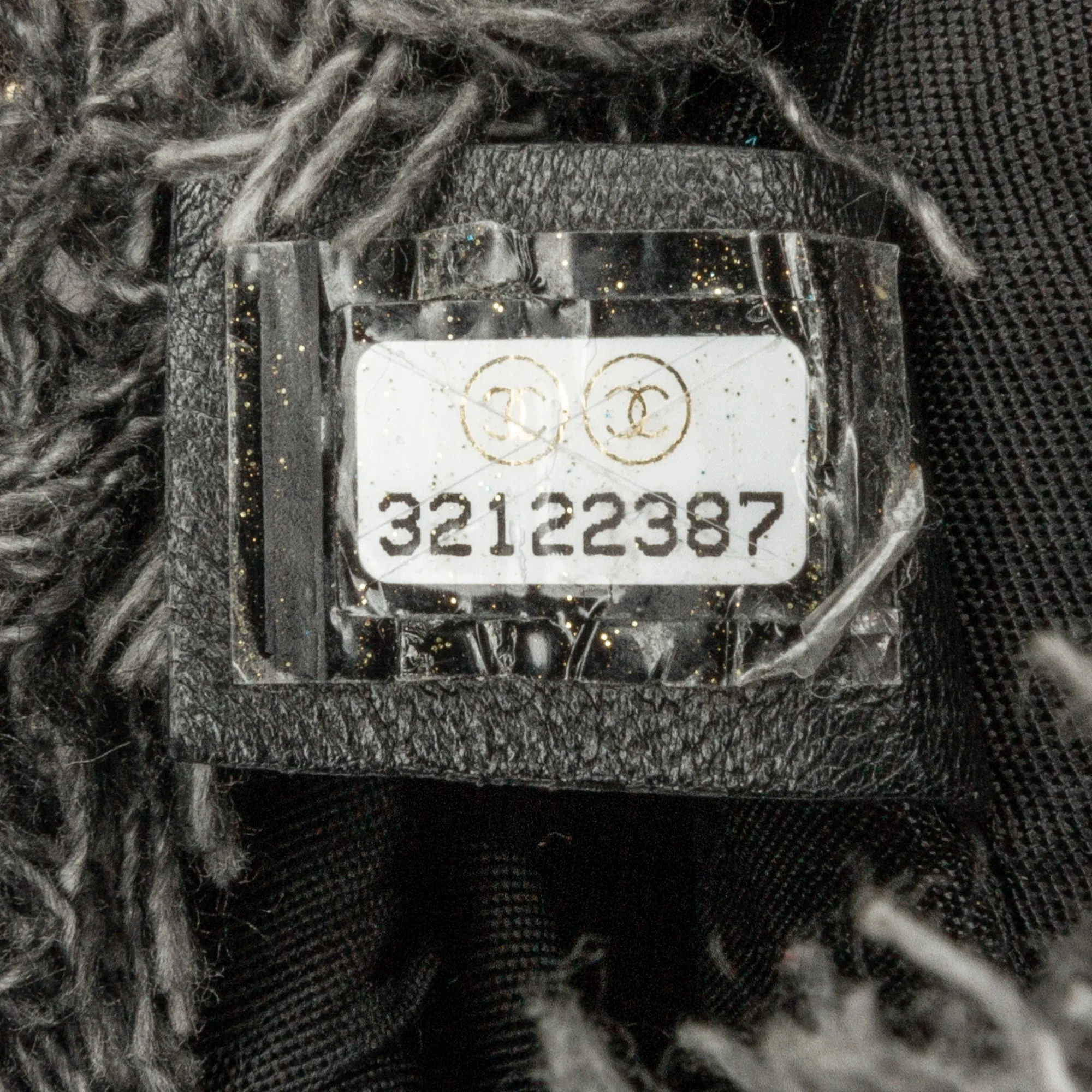 Gray Chanel Mini Denim Mood Bucket with Chain