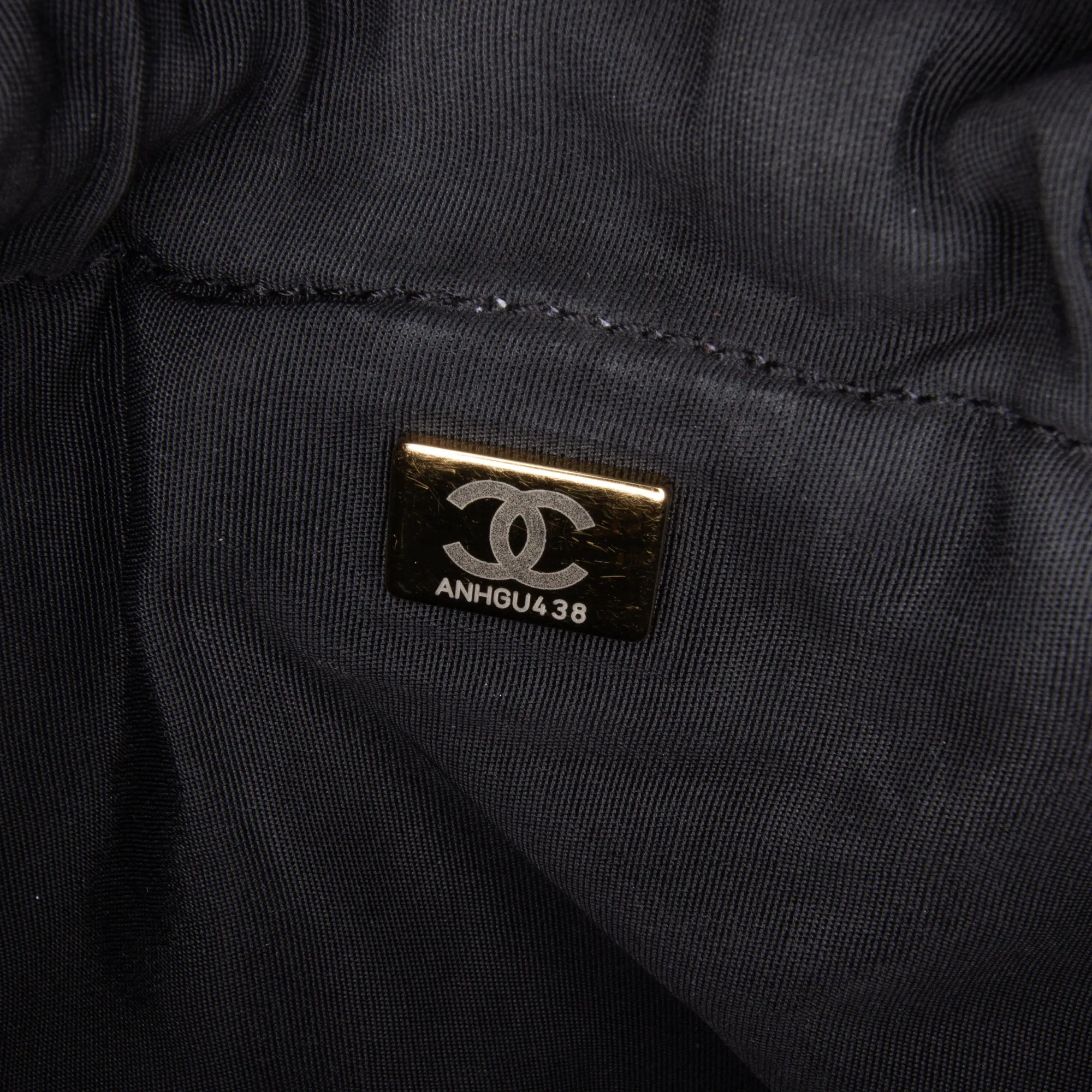 Gray Chanel Small Denim Mood Bucket with Chain