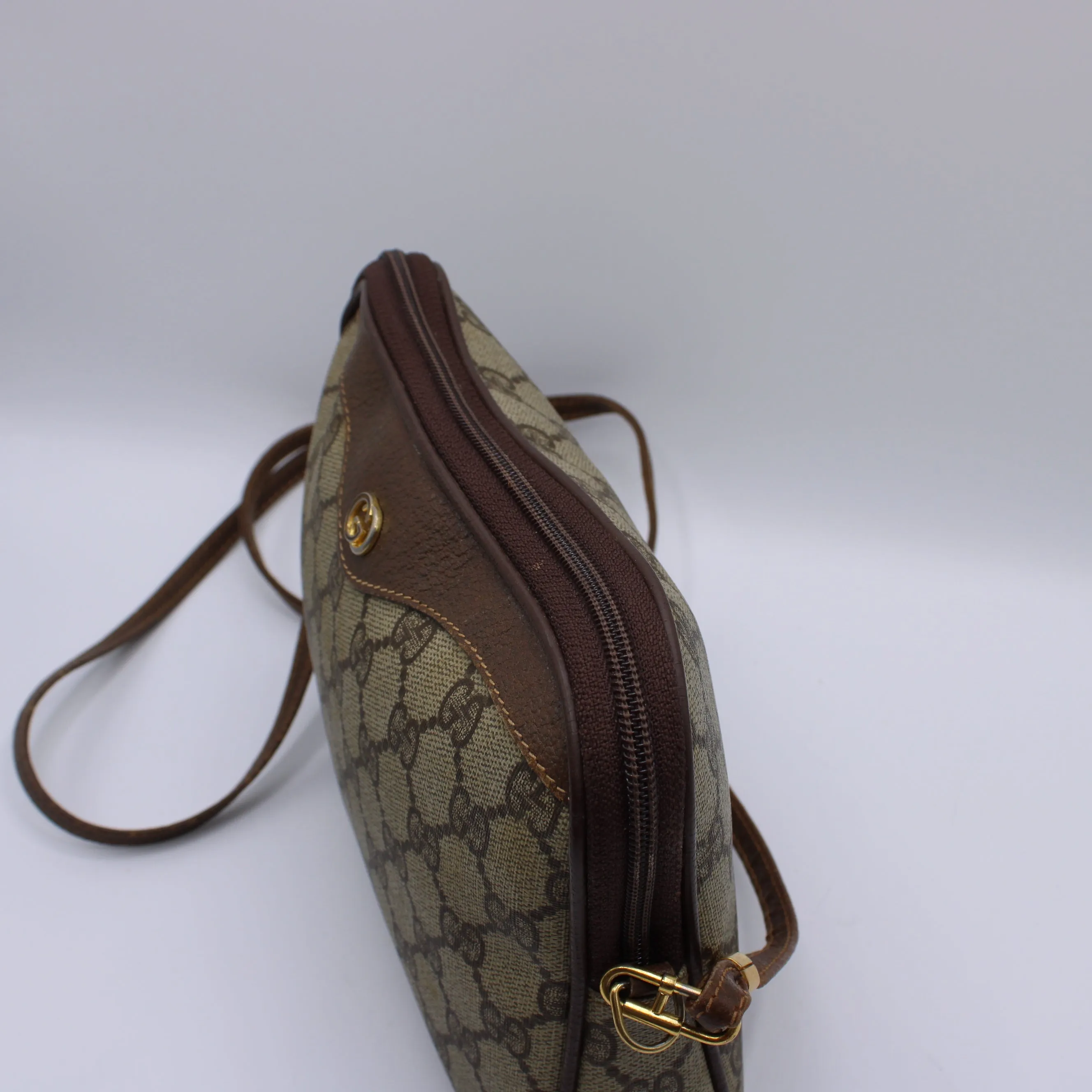 Gucci Ophidia Brown GG Canvas Shoulder Crossbody Bag Vintage