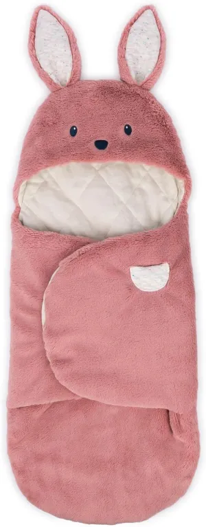 GUND Baby Oh So Snuggly Bunny Blanket Wrap, Plush Hooded Baby Blanket Wrap for Newborns, Pink/Cream, 26”