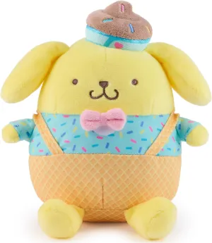 GUND Sanrio Hello Kitty and Friends Pompompurin Ice Cream Plush, Stuffed Animal for Ages 1 and Up, Yellow, 6”