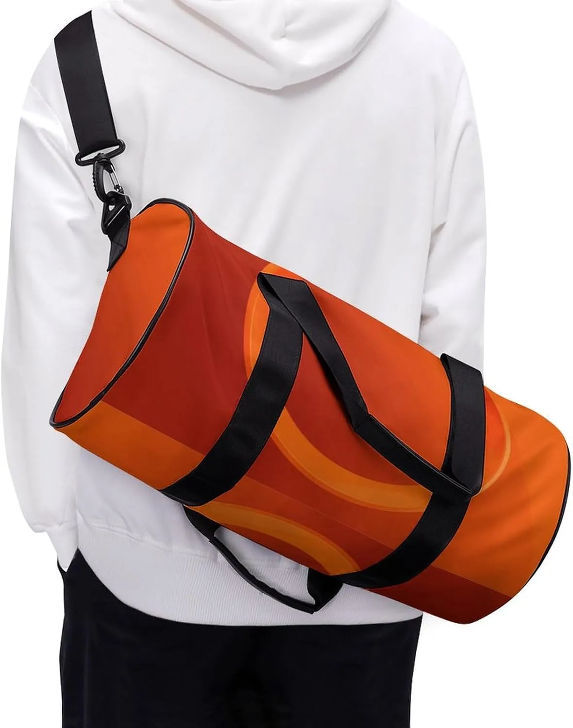 Gym Bag for Men Women Circle Duffel Bag Overnight Bag with Compartment Gym Sackpac