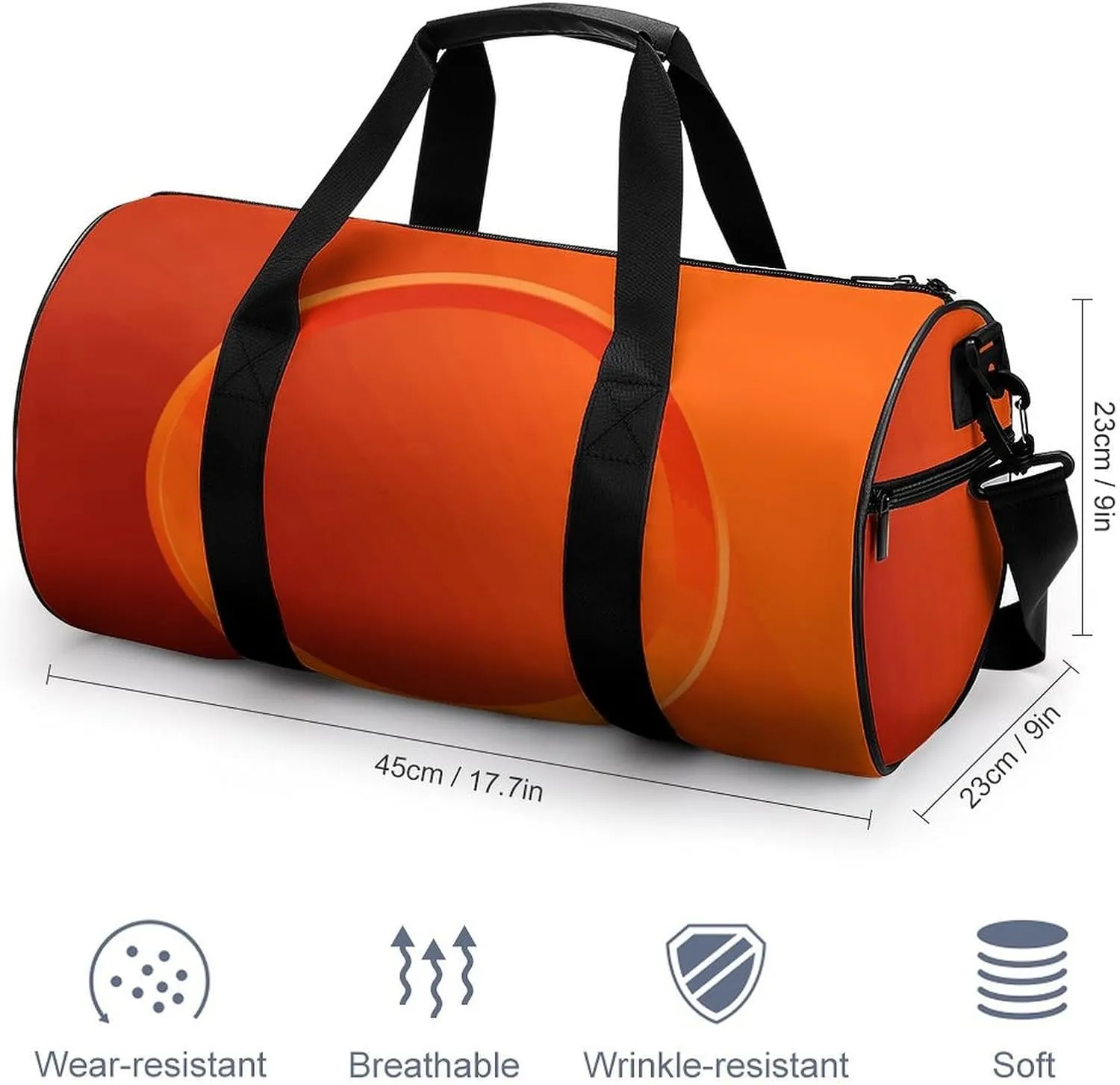 Gym Bag for Men Women Circle Duffel Bag Overnight Bag with Compartment Gym Sackpac