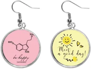 Happy Happiness Structural Chestry Ear Drop Sun Flower Earring Jewelry Fashion