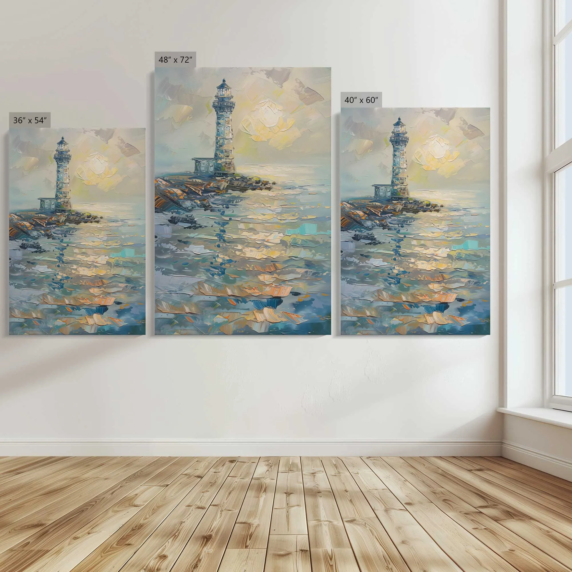 Harbor Glow v2 Large Canvas Print