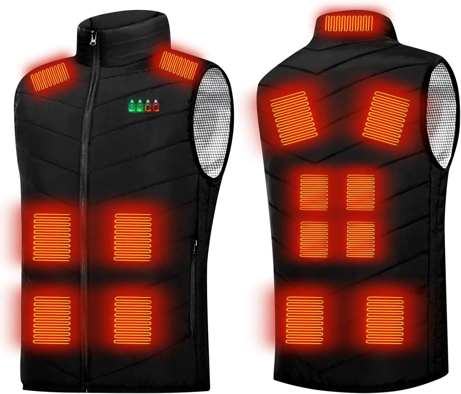 Heated Vest For Men Winter Outdoor Windproof Jackets Soft Shell Electric Heating Coat Smart Heated Vest (No Battery)