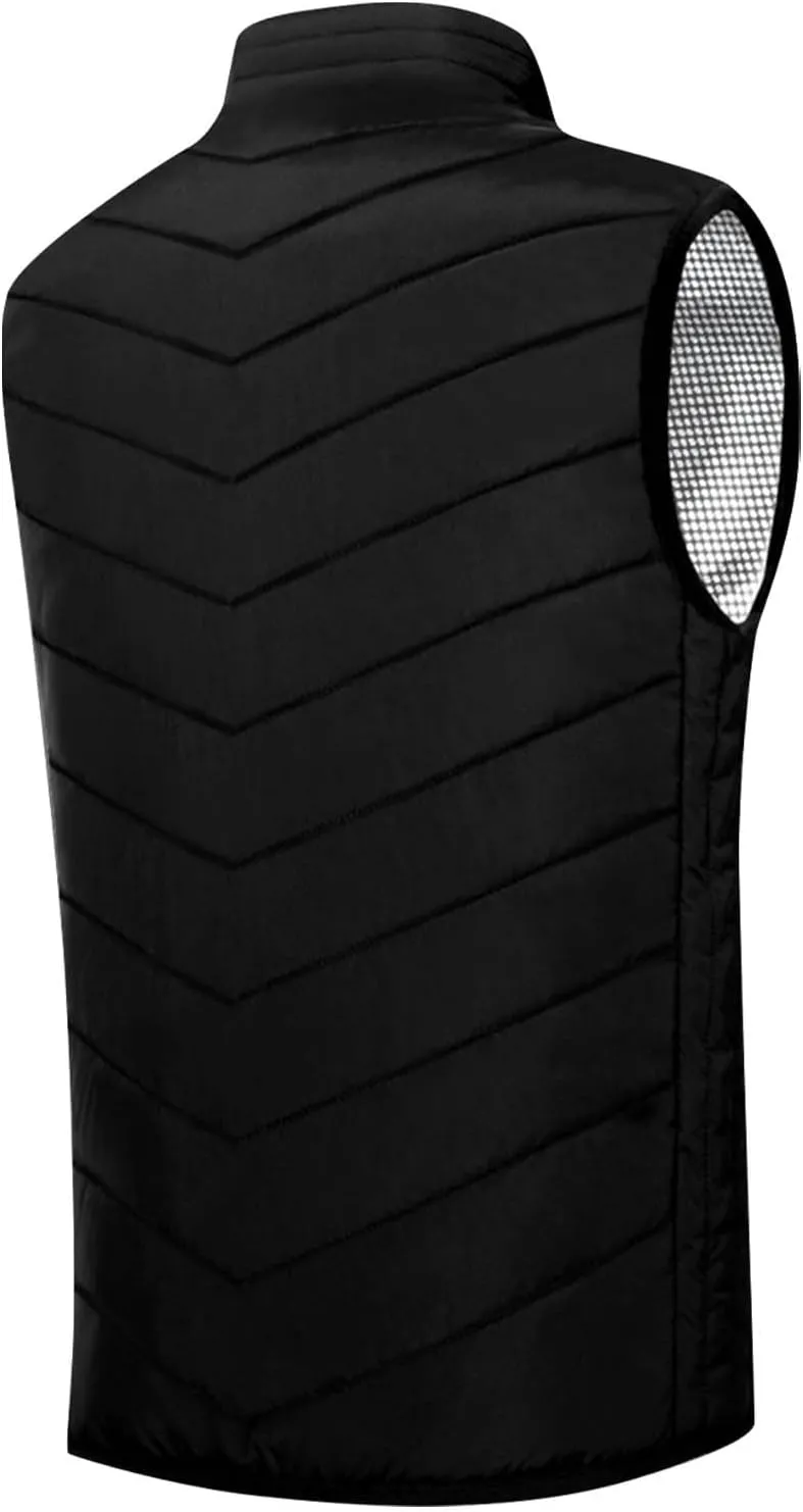Heated Vest For Men Winter Outdoor Windproof Jackets Soft Shell Electric Heating Coat Smart Heated Vest (No Battery)