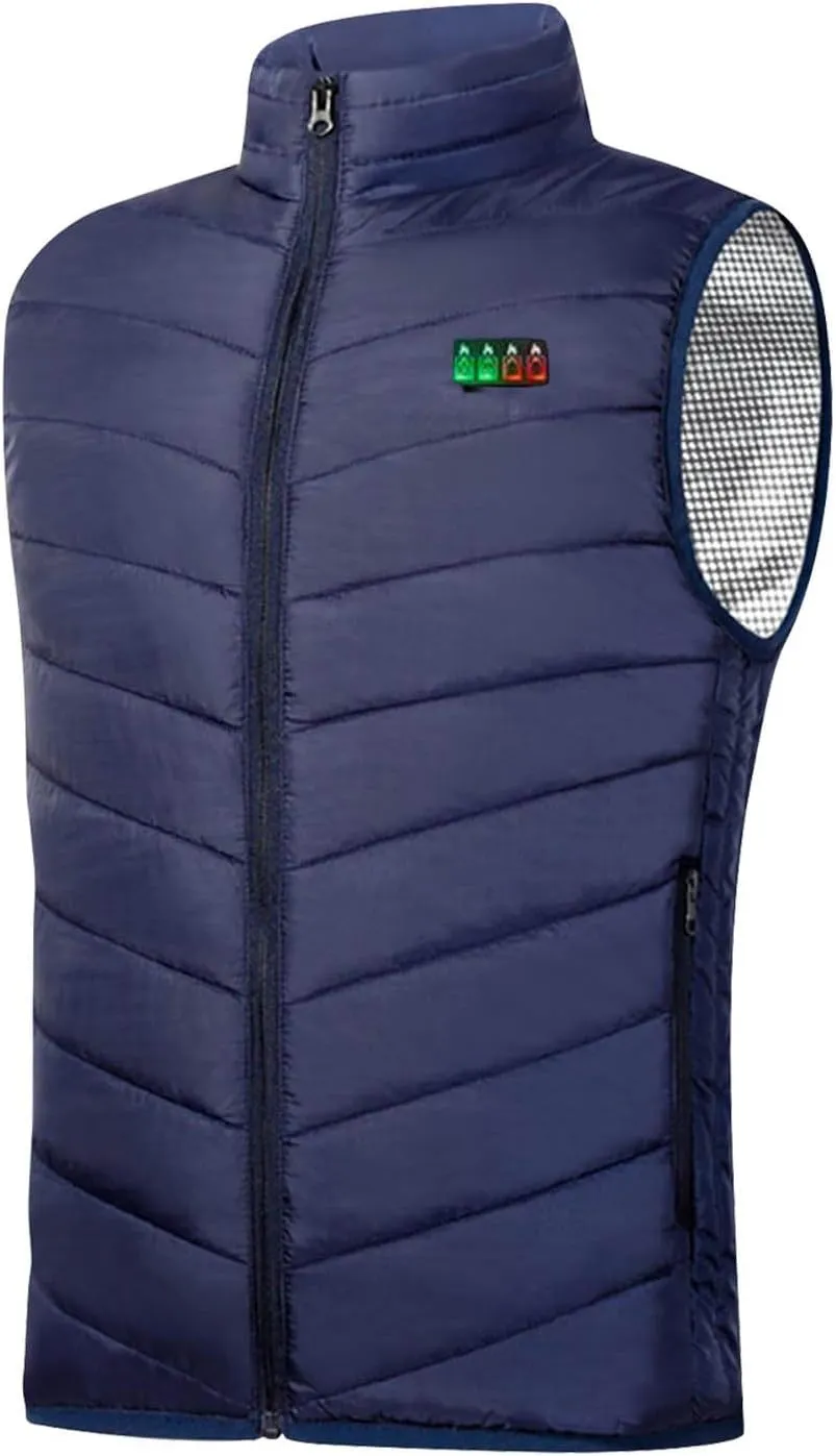Heated Vest For Men Winter Outdoor Windproof Jackets Soft Shell Electric Heating Coat Smart Heated Vest (No Battery)