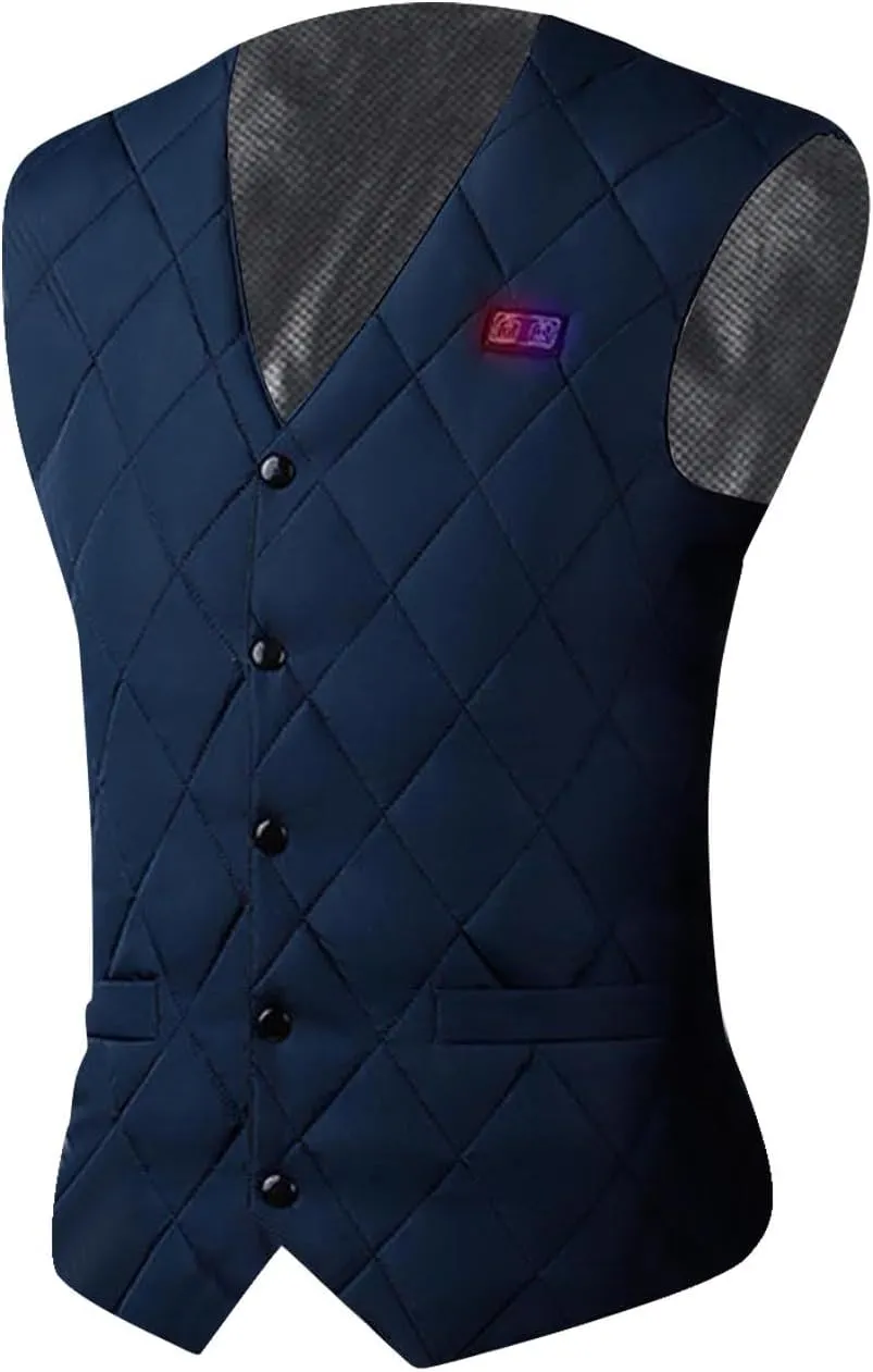Heated Vest For Men Winter Outdoor Windproof Jackets Soft Shell Electric Heating Coat Smart Heated Vest (No Battery)