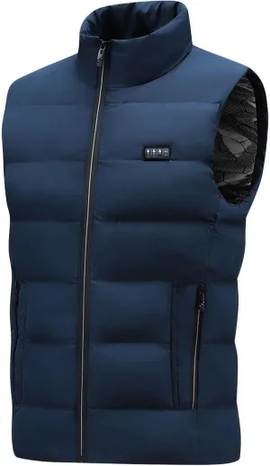 Heated Vest For Men Winter Outdoor Windproof Jackets Soft Shell Electric Heating Coat Smart Heated Vest (No Battery)