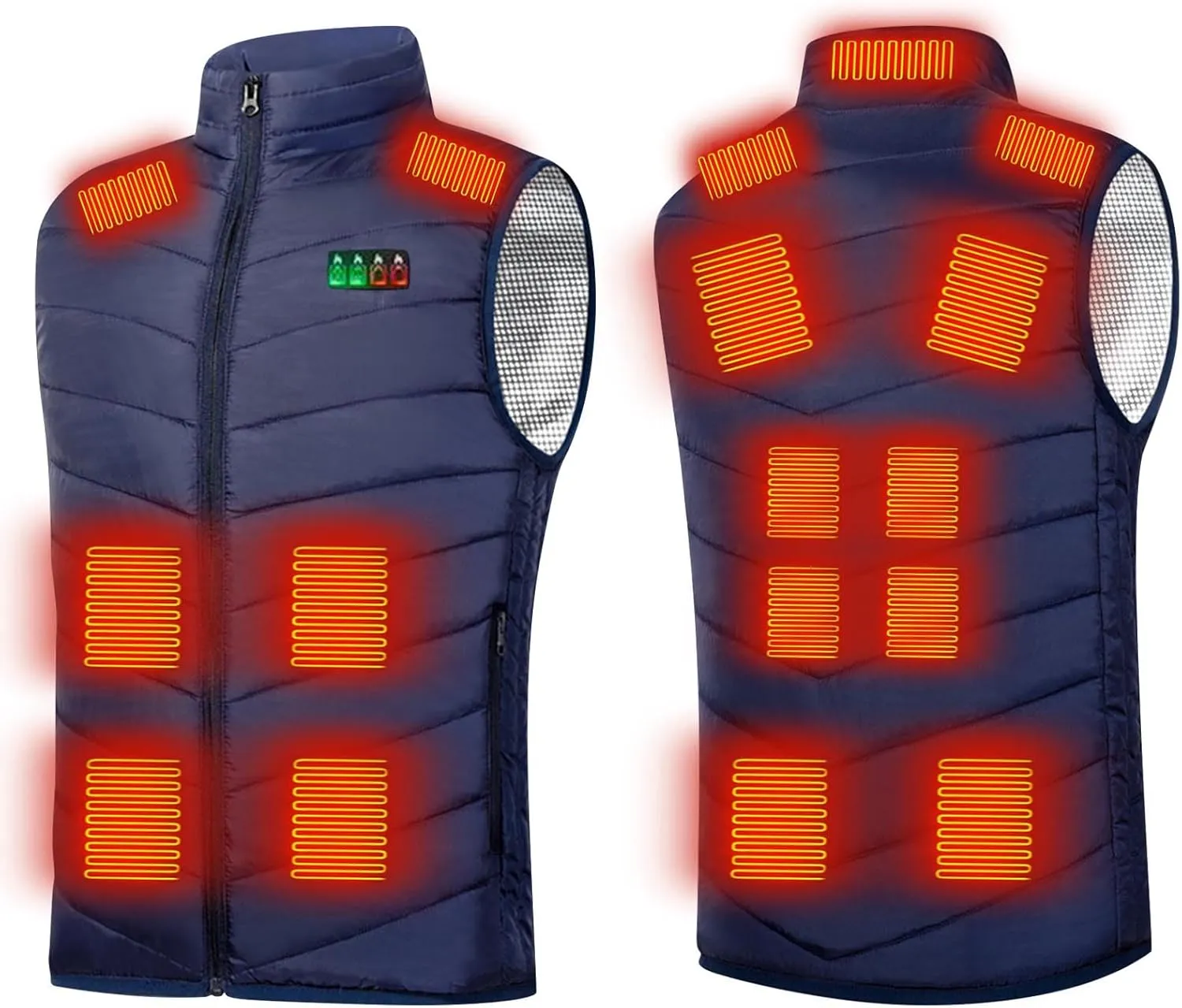 Heated Vest For Men Winter Outdoor Windproof Jackets Soft Shell Electric Heating Coat Smart Heated Vest (No Battery)