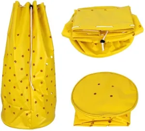 Heavy-Duty Nylon Coated 5-12 Gallon Chum Bag (M size, yellow color)