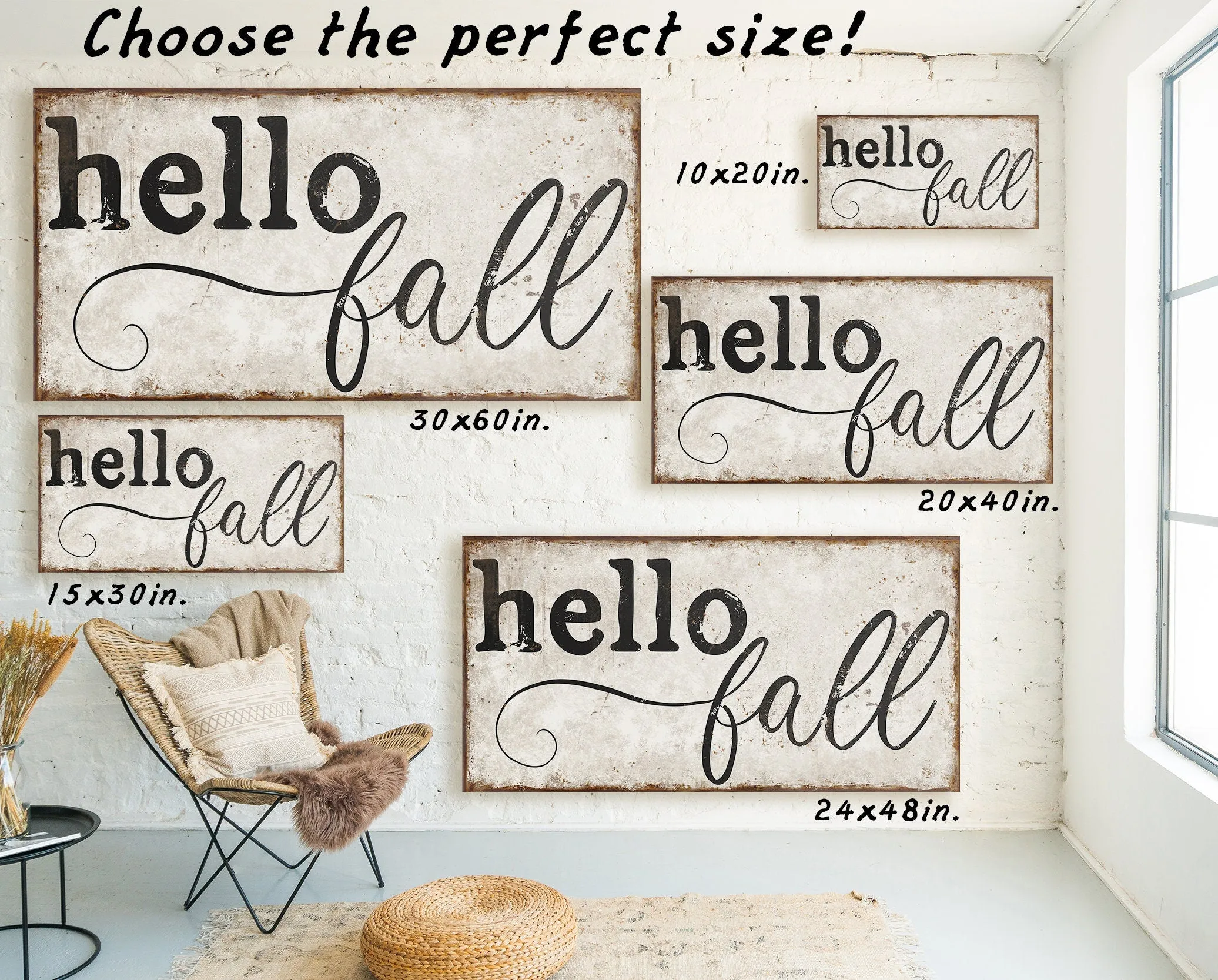 HELLO FALL SIGN