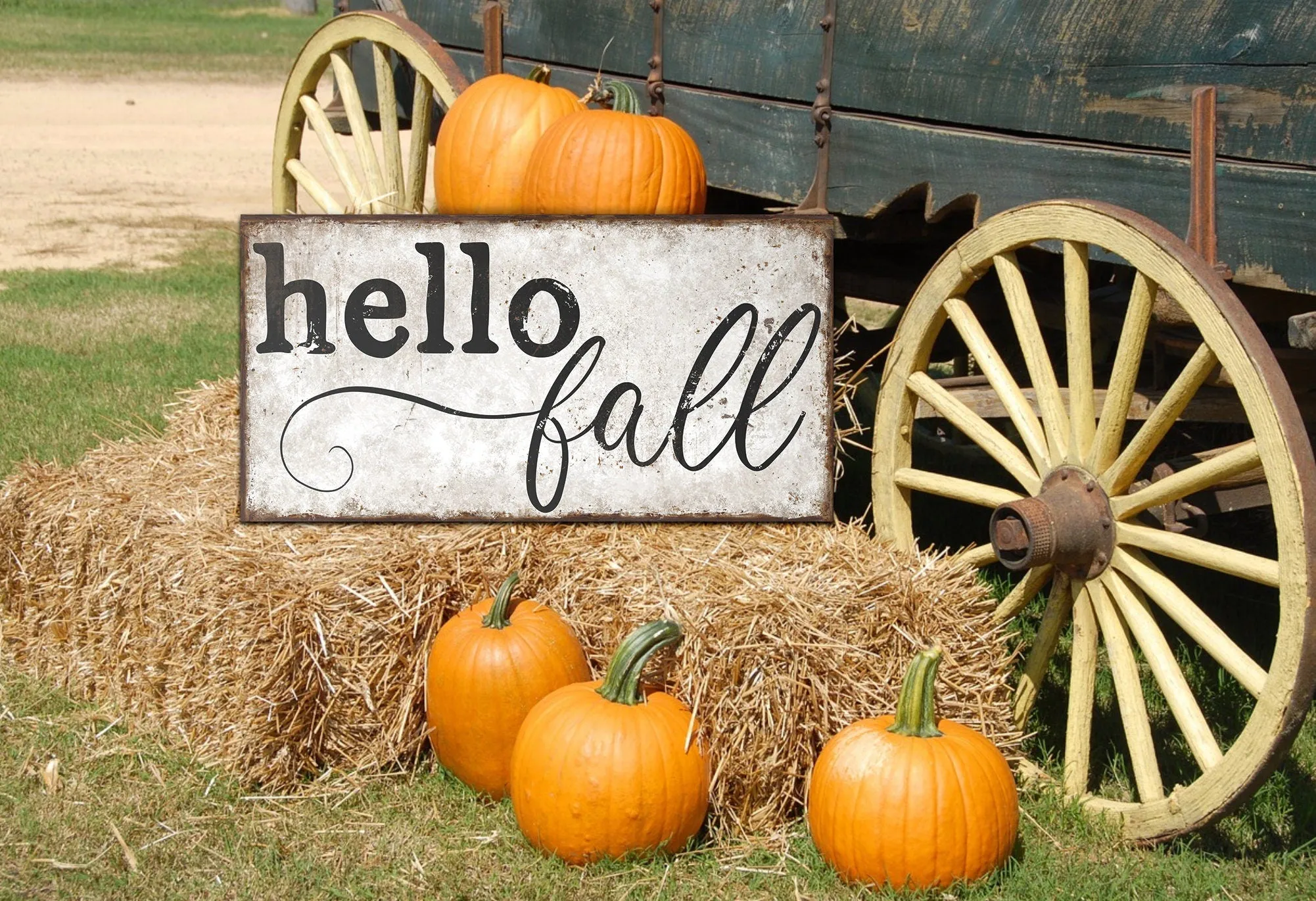 HELLO FALL SIGN