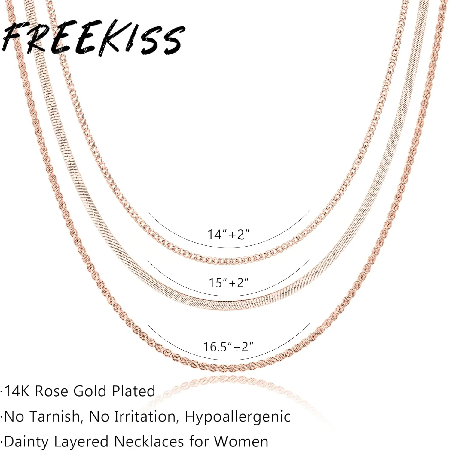 Herringbone Necklace for Women,Dainty Gold Necklace,14k Gold Plated Snake,Gold Chain Choker Necklaces,Simple Gold Layered Necklaces,Gold Jewelry Gift for Women