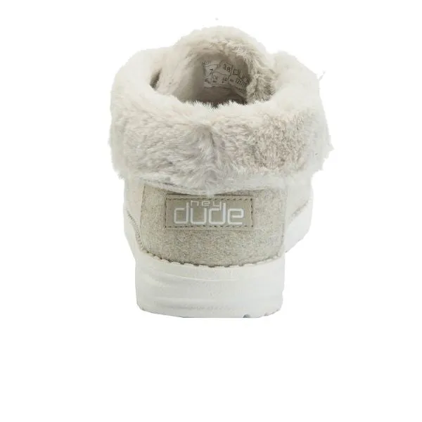 Hey Dude Cream Britt Womens Shoes 121770150