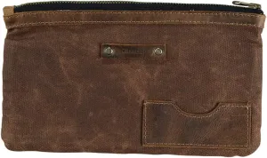 Hide & Drink, Waxed Canvas All Purpose Utility Pouch, Camping Organizer, Travel Accessories, Handmade :: Honey Bourbon