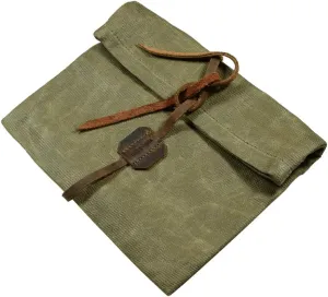 Hide & Drink, Waxed Canvas Survival Roll Top Pouch, Multipurpose Bag, Lightweight Case, Outdoor Accessories, Classic Traveling & Camping Essentials, Handmade Includes 101 Year Warranty :: Fatigue
