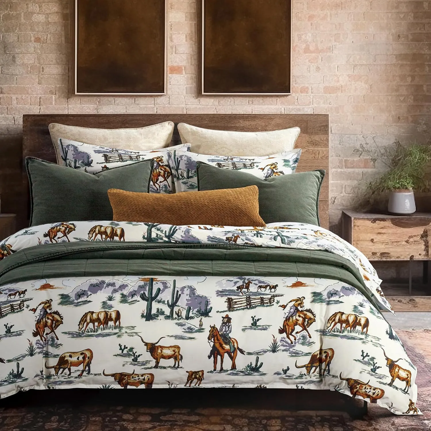 HiEnd Accents Stonewashed Cotton Canvas Coverlet, Queen Size, Duffle Bag Solid Color, Soft Lightweight Cotton Coverlet, Oversized Box Stitch Pattern, Classic Chic Casual Modern Rustic Bedspread