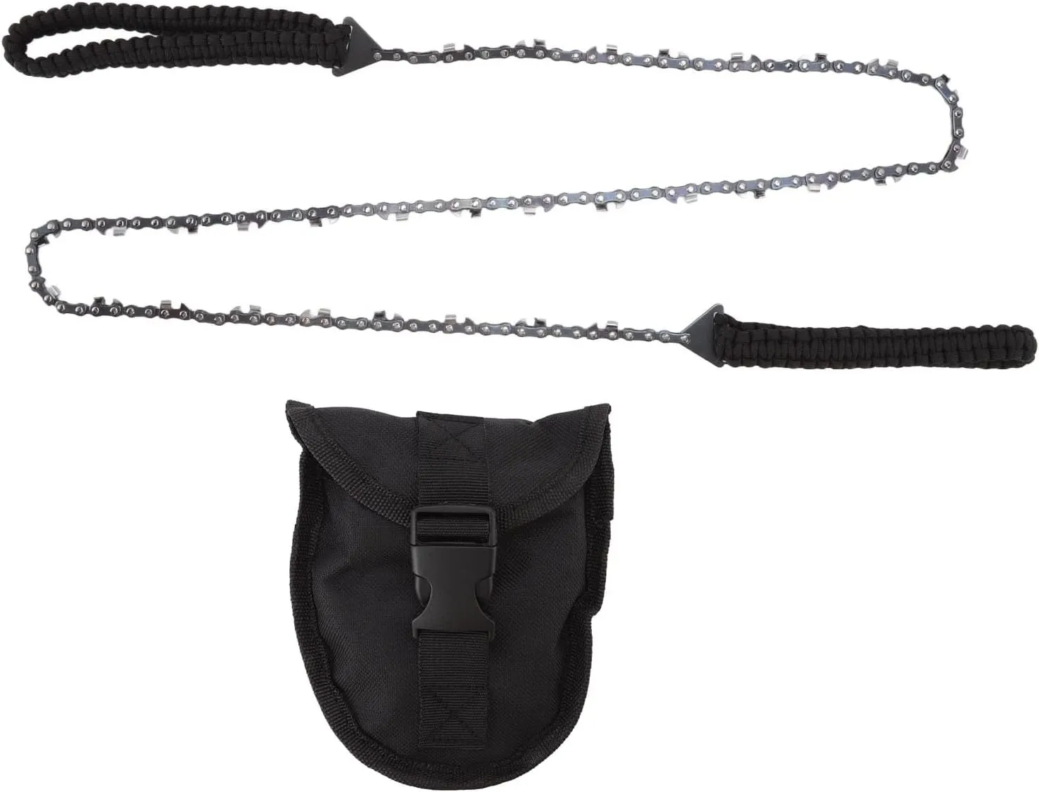 High - Efficiency Outdoor Portable Manganese Steel Hand Chain Saw - Quick Cut, Durability, Easy Storage for Camping, Survival, Woodworking