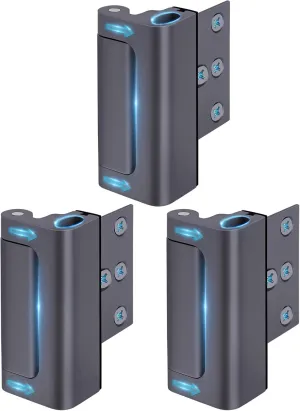 Home Security Door Reinforcement Lock - Door Locks for Kids Safety Childproof Doors Latch for Top Front Metal Inward Swinging Door Guardian High Night Safety Bedroom Guard Stop for Inside Door Chain
