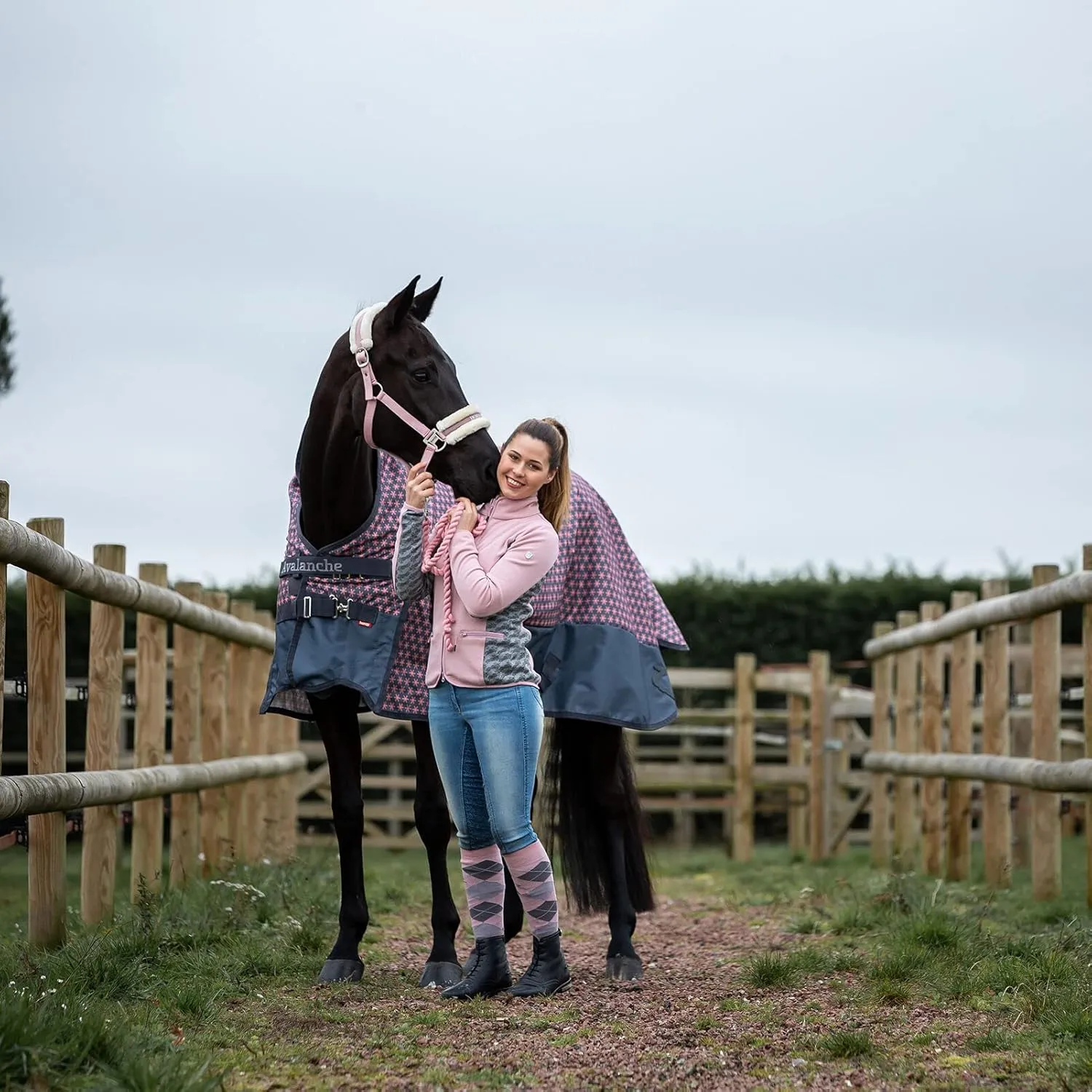 HORZE Kaia Womens Denim Horse Riding Pants | High Waist Silicone Full Seat Breeches | Accurate Size Chart