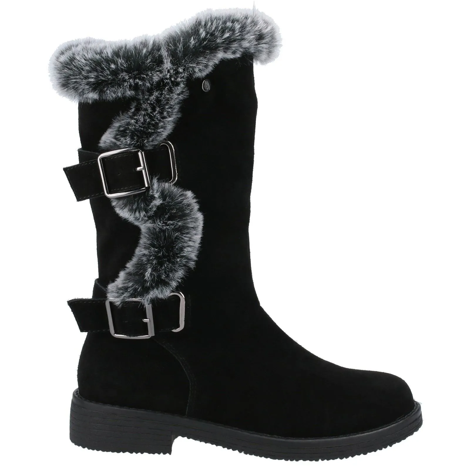 Hush Puppies Women's Megan Ladies Mid Boots in Black