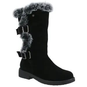 Hush Puppies Women's Megan Ladies Mid Boots in Black