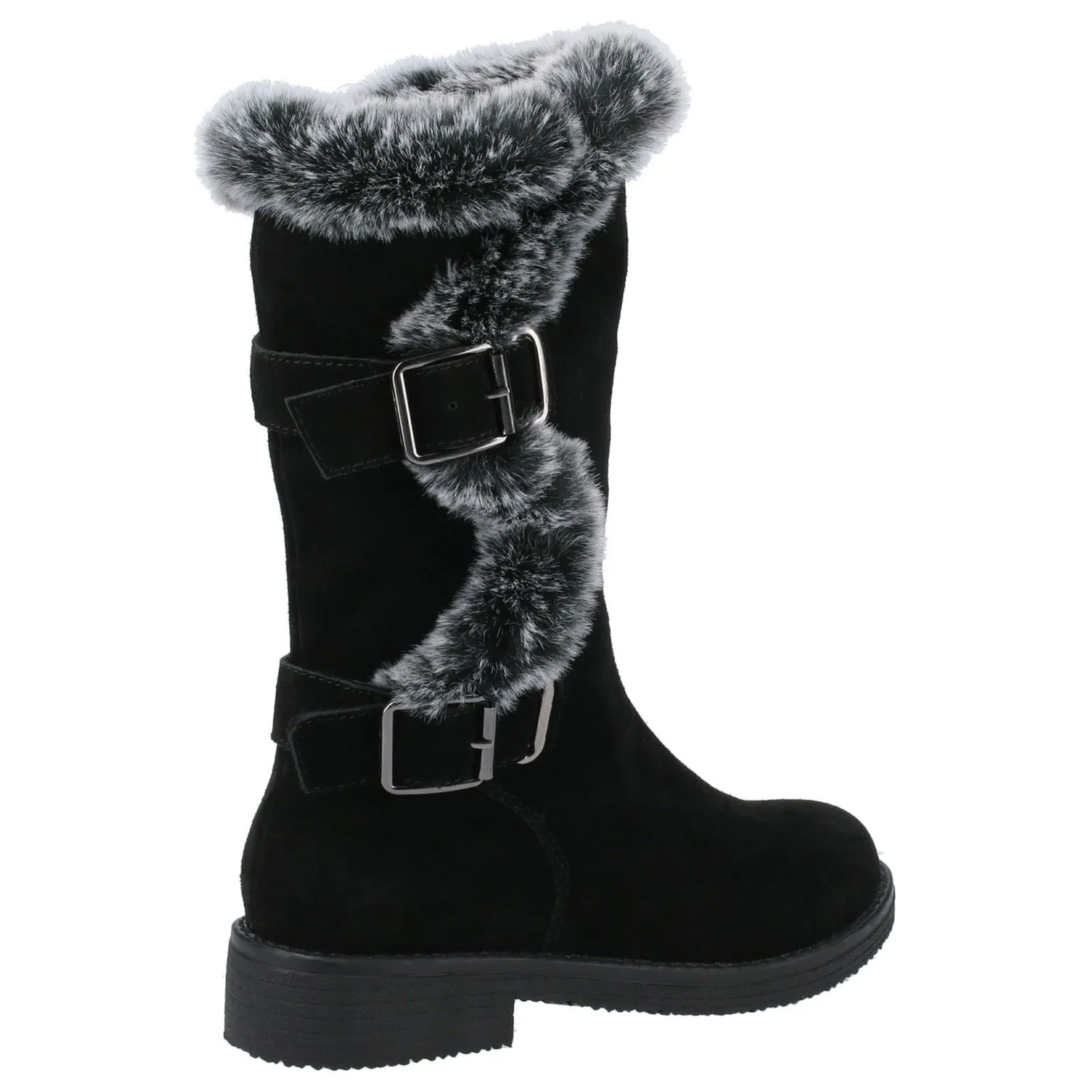 Hush Puppies Women's Megan Ladies Mid Boots in Black