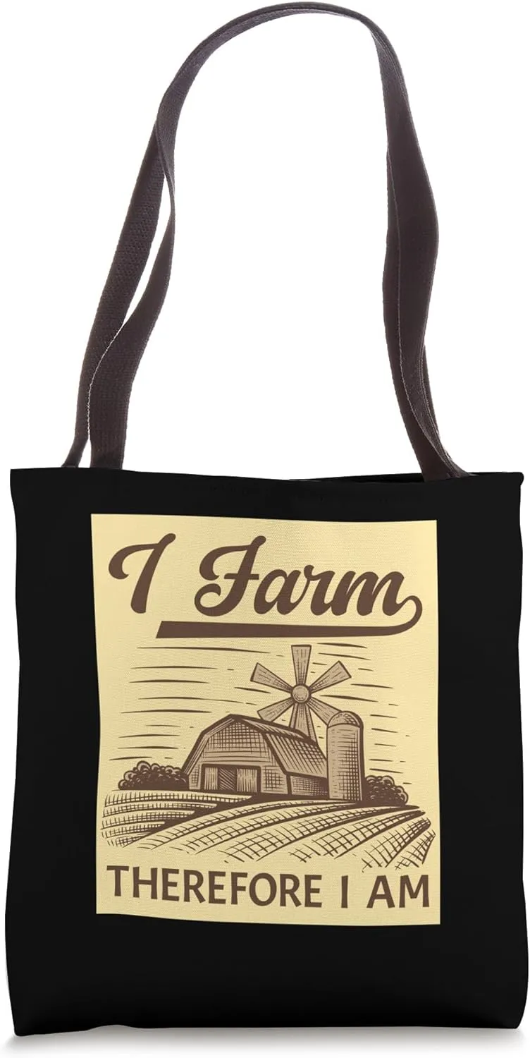 I Farm Homesteader Country Rustic Living Farmer Life Tote Bag