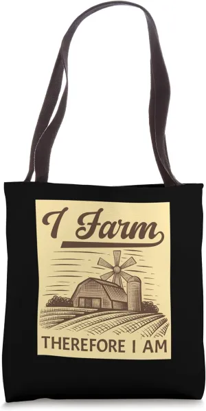 I Farm Homesteader Country Rustic Living Farmer Life Tote Bag