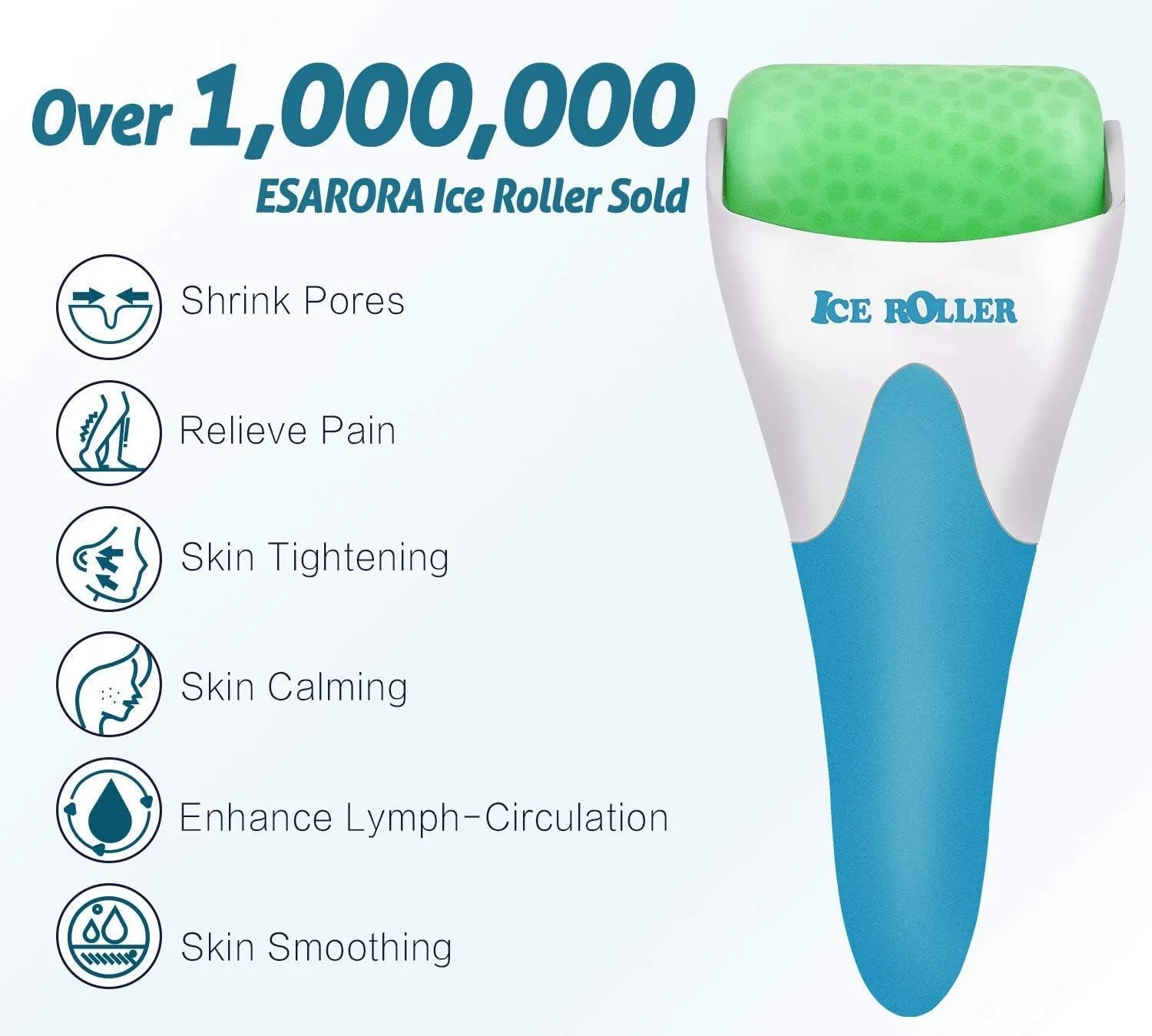 Ice Roller for Face & Eye, Puffiness, Migraine, Pain Relief and Minor Injury, Skin Care Products