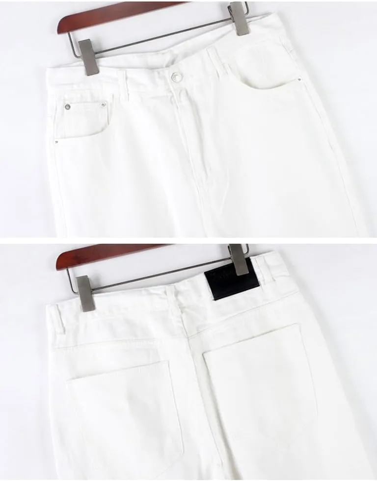IDEALSANXUN Baggy Jeans Men Casual Embroidery Hip Hop Loose Fit Y2k Jeans