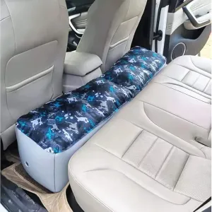Inflatable Car Air Travel Bed Mattress for Back Seat Gap Pad, 130-30-40cm Auto Accessories Inflation Bed(Camouflage)