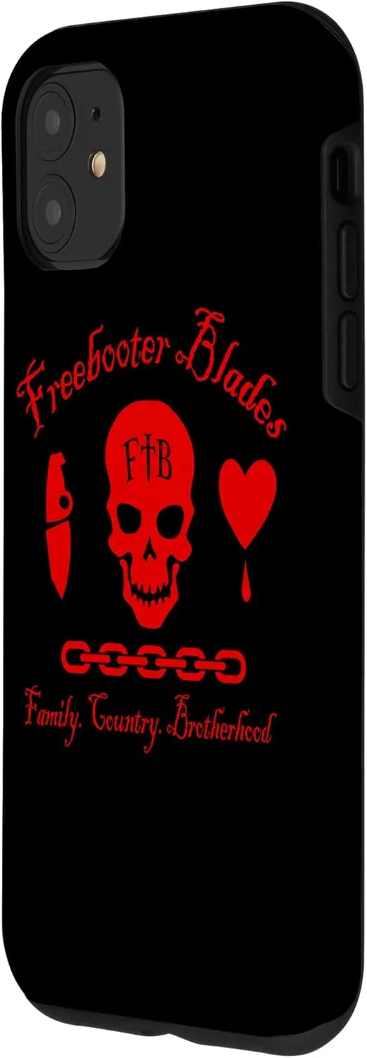 iPhone 11 Freebooter FCB Skull Red Front Only Case