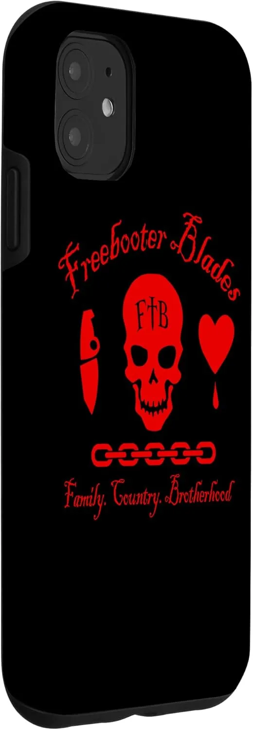 iPhone 11 Freebooter FCB Skull Red Front Only Case