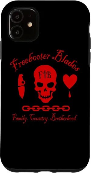 iPhone 11 Freebooter FCB Skull Red Front Only Case