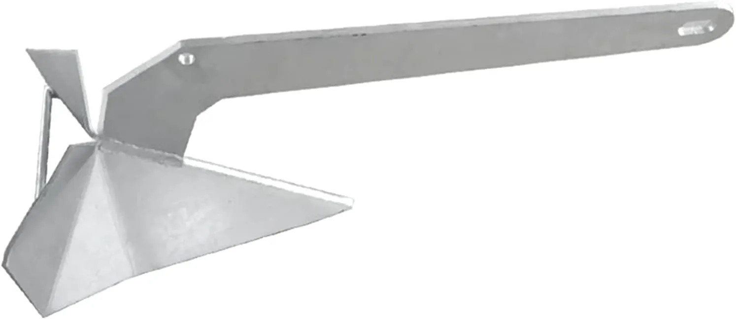 ISURE MARINE Hot Dipped Galvanized Steel Boat Anchor Delta Anchor Triangle Plow Anchor …