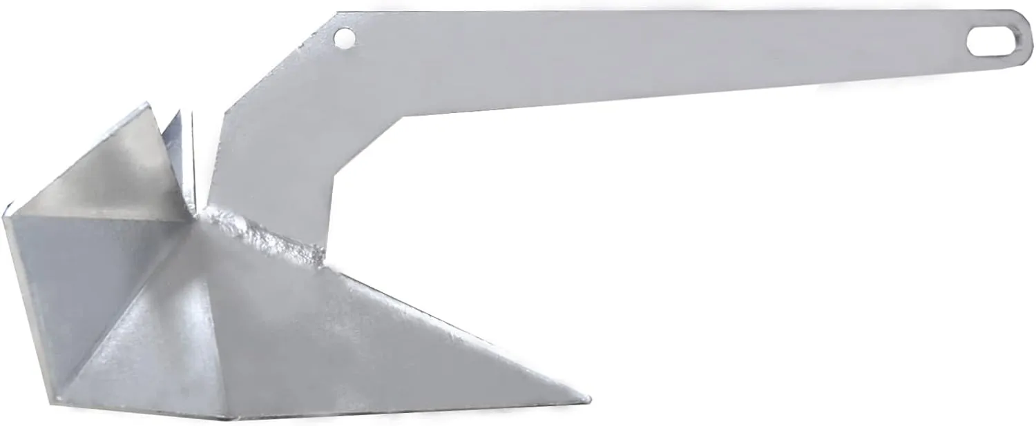 ISURE MARINE Hot Dipped Galvanized Steel Boat Anchor Delta Anchor Triangle Plow Anchor …