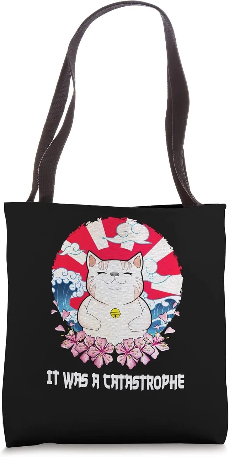 It was a Catastrophe Cat Lover Dad Jokes Kitten Punchline Tote Bag