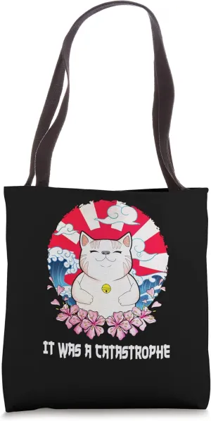 It was a Catastrophe Cat Lover Dad Jokes Kitten Punchline Tote Bag