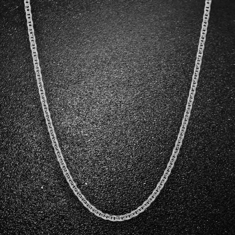Italian Sterling Silver Mariner Link Chain