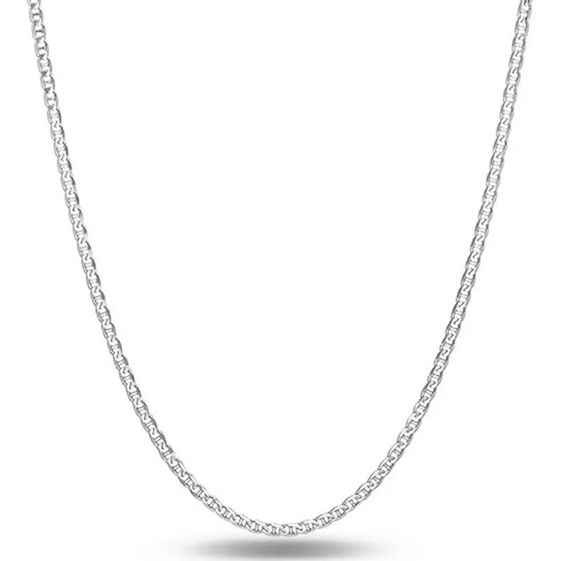 Italian Sterling Silver Mariner Link Chain
